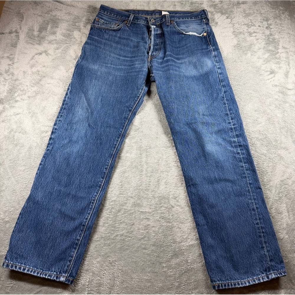 Vtg Y2K 2003 Levi's 501-0115 Jeans Mens 36x30 Actual 34x30 Button Fly